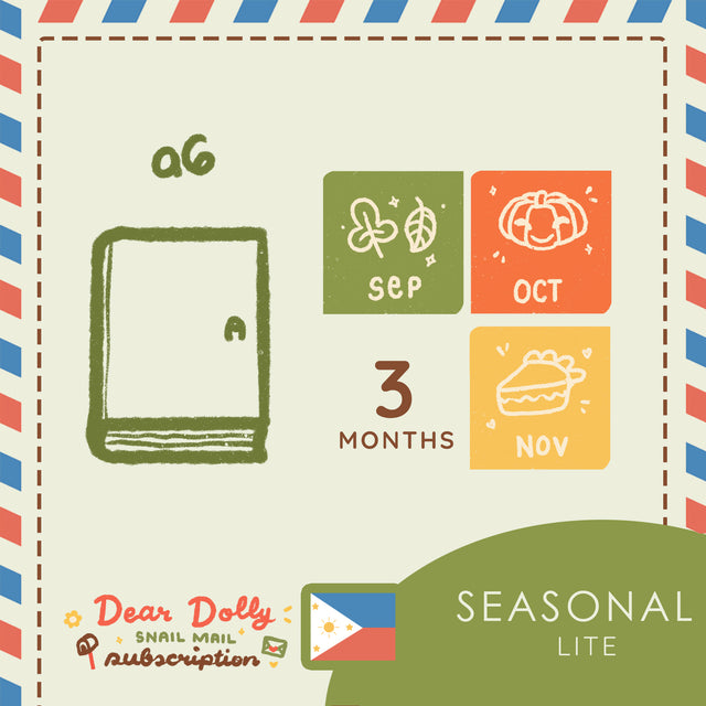 Seasonal Lite | A6 | Dear Dolly Snail Mail Subscription