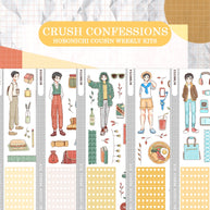 Lovely Guy | Crush Confessions | Hobonichi Cousin Weekly Kit - hcwk058