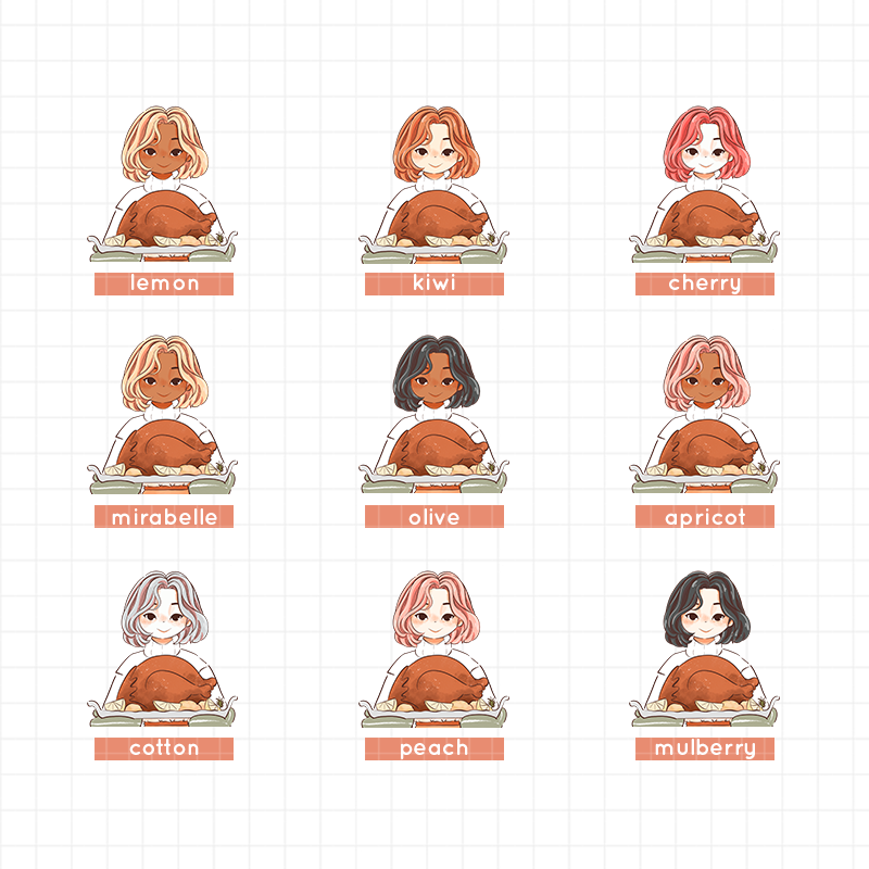 Thanksgiving | Fabulous Fall | Just Dolls Stickers | J428