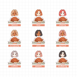 Thanksgiving | Fabulous Fall | Just Dolls Stickers | J428