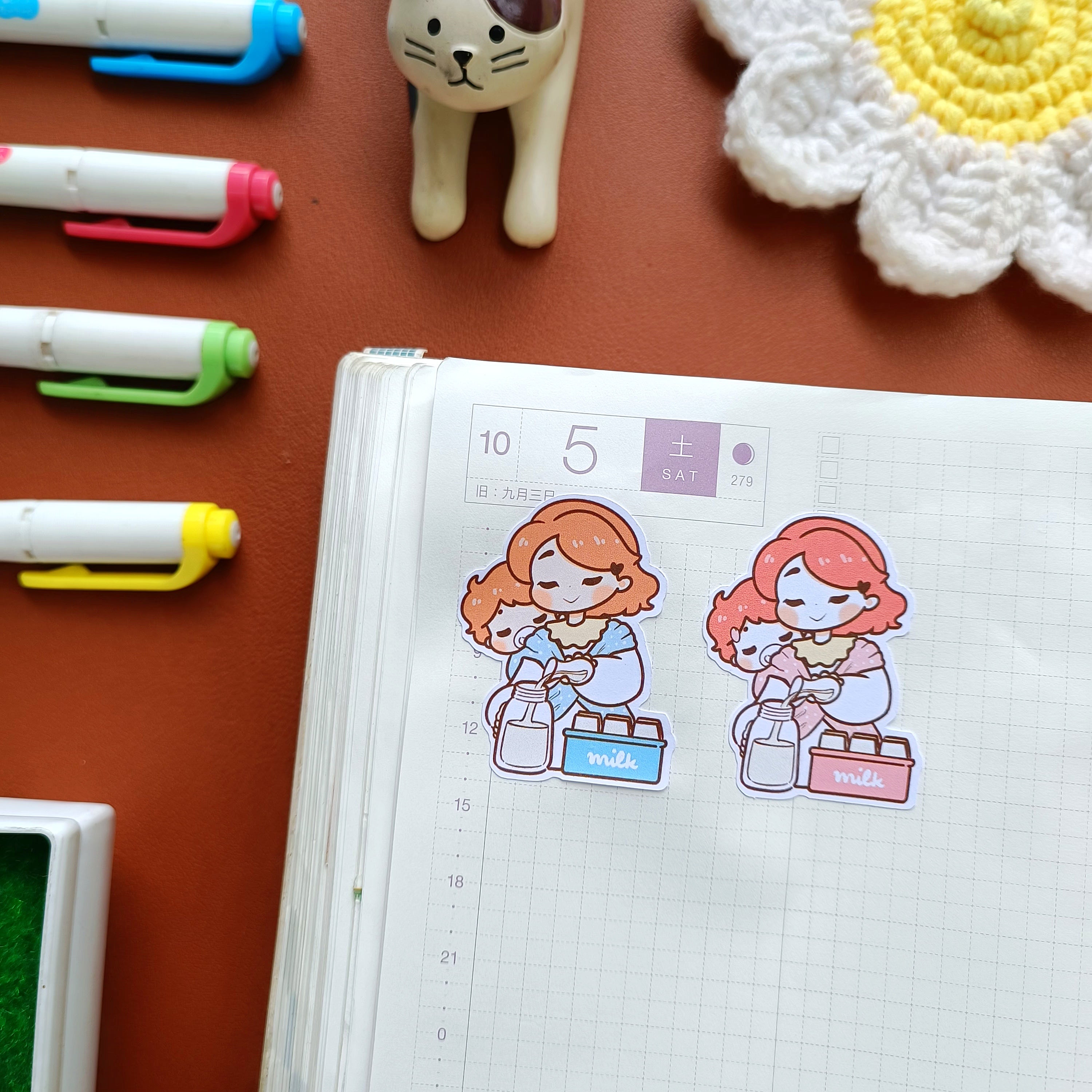 Thawing Milk | Dear Mama | PaperdollzCo | dm007b | dm007g