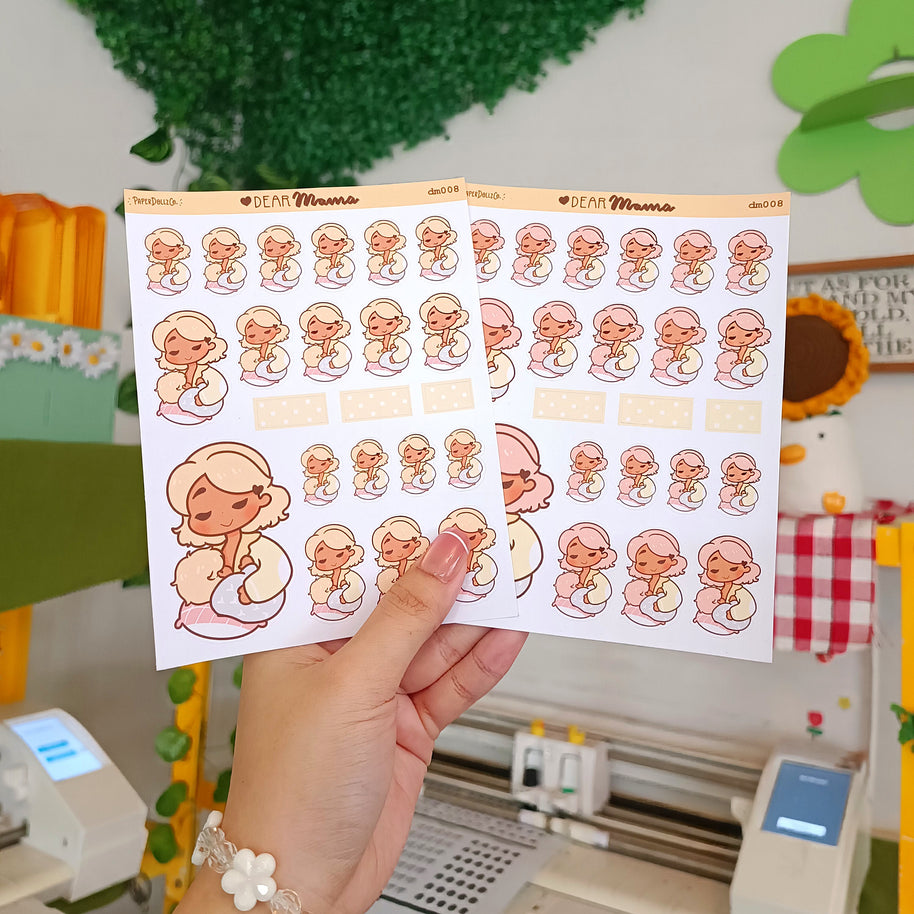 Nursing the baby | Dear Mama | PaperdollzCo | dm008b | dm008g