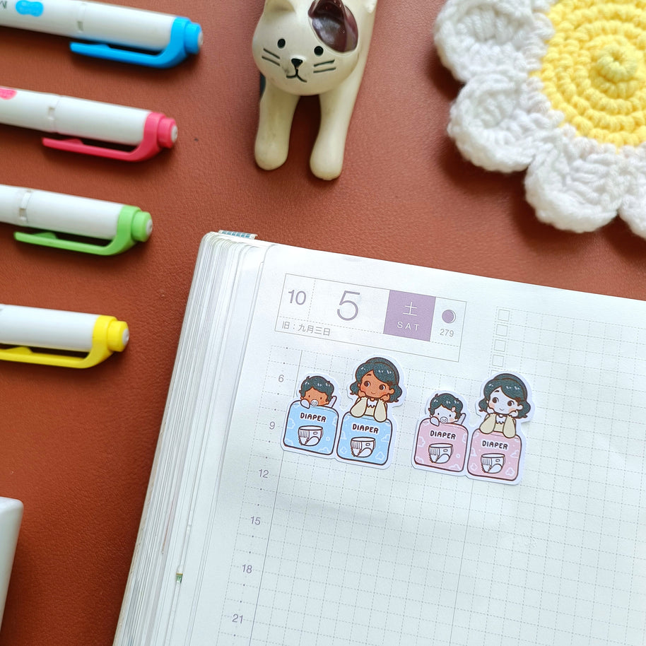 Buy Diaper | Dear Mama | PaperdollzCo | dm009b | dm009g