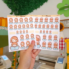 Read with baby | Dear Mama | PaperdollzCo | dm010b | dm010g