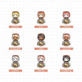 Salad | PaperDollzCo Planner | Activity Stickers | f162