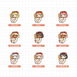 Bread | PaperDollzCo Planner | Activity Stickers | f158