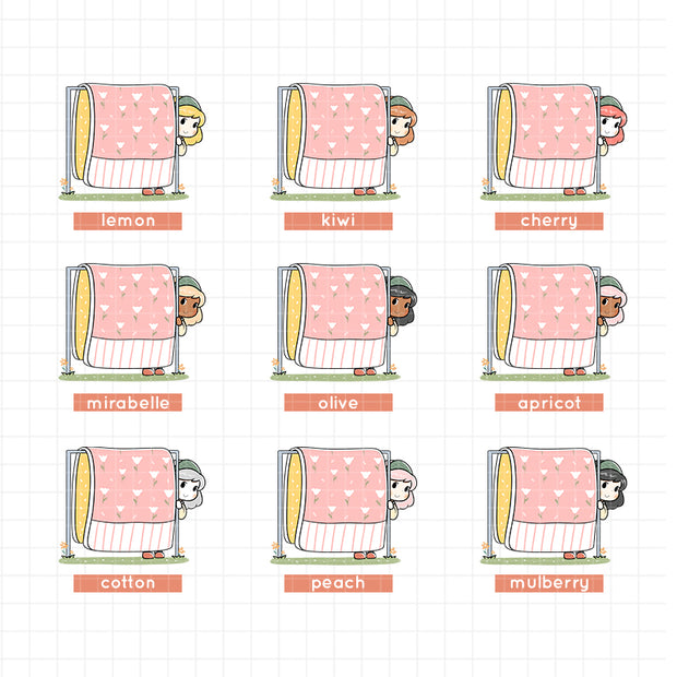 Spring Laundry | PaperDollzCo | Activity Stickers | f144