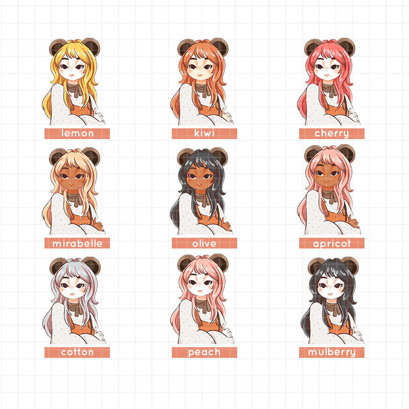 Bear | Fluffy Tails | Just Dolls Stickers | J431