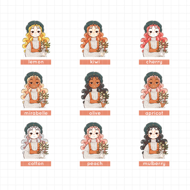 Gardener | Cozy Harvest | Just Dolls Stickers | J469