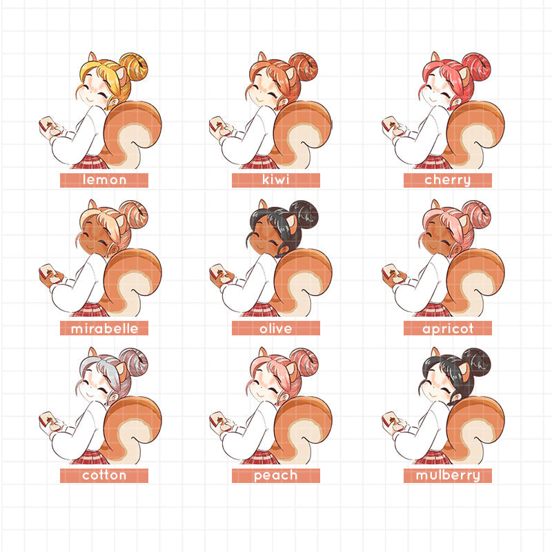 Squirrel | Fluffy Tails | Just Dolls Stickers | J430