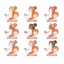 Squirrel | Fluffy Tails | Just Dolls Stickers | J430