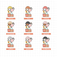 Spring Water Plants | PaperDollzCo | Activity Stickers | f145