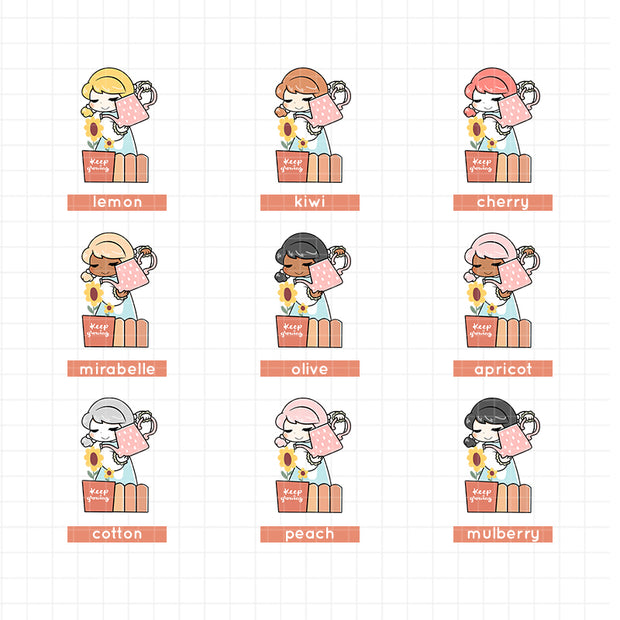 Spring Water Plants | PaperDollzCo | Activity Stickers | f145