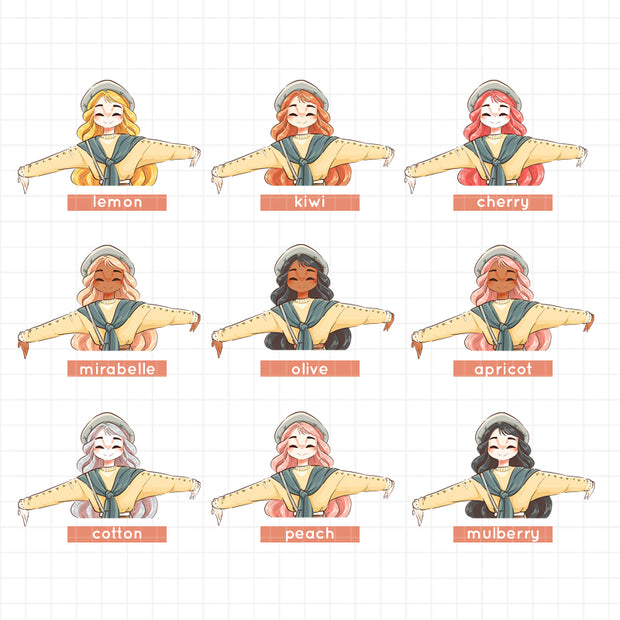 Blissful | Cozy Harvest | Just Dolls Stickers | J470