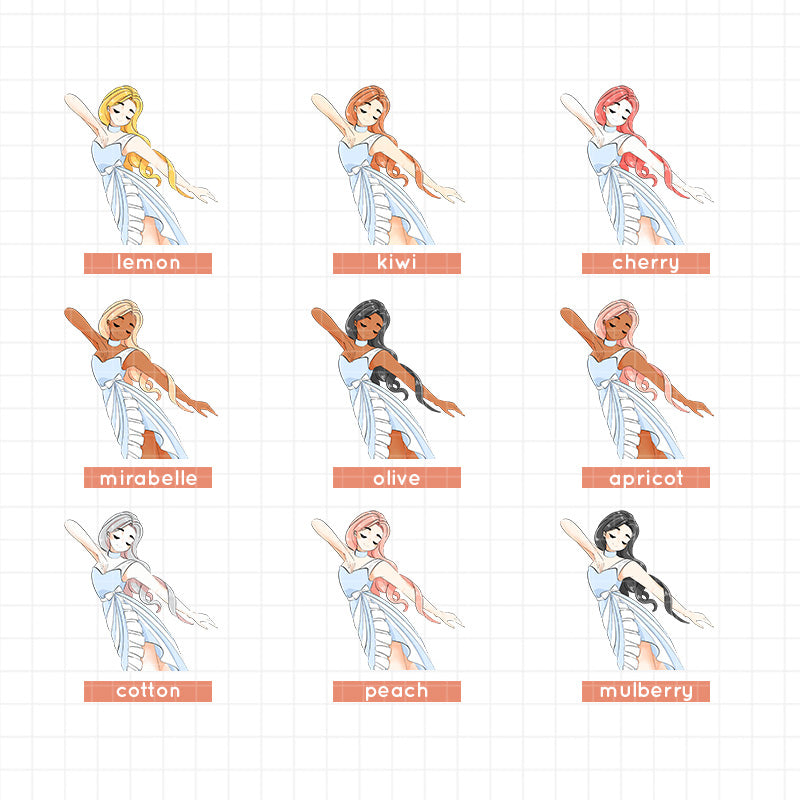 Ice Skating | Cloud Dancer | Just Dolls Stickers | J480