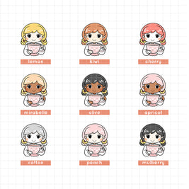 Spring Tea | PaperDollzCo | Activity Stickers | f146