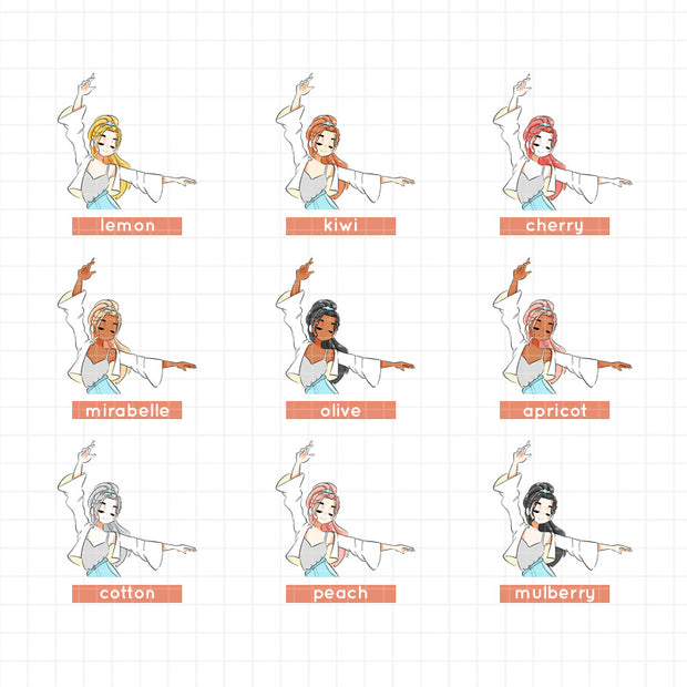 Hip-Hop | Cloud Dancer | Just Dolls Stickers | J481