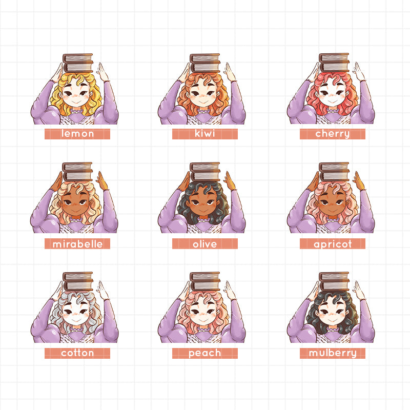 Florence | Victorian Muses | Hobonichi A6 Daily Sticker Kit - a096