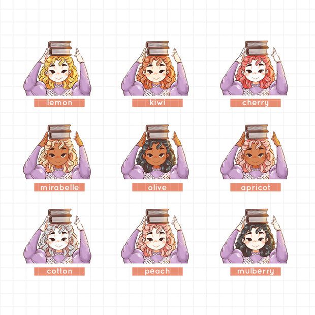 Florence | Victorian Muses | Hobonichi A6 Daily Sticker Kit - a096