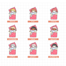 Spring Sleep | PaperDollzCo | Activity Stickers | f151