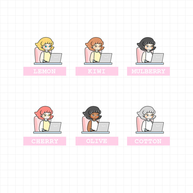 Work | Activity Stickers | f006