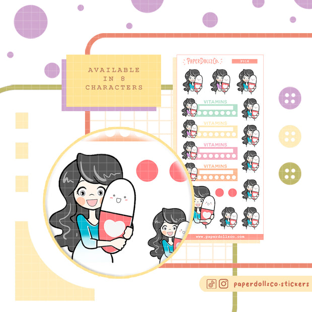 Vitamins | Activity Stickers | f018