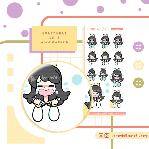 Sad | Activity Stickers | f020