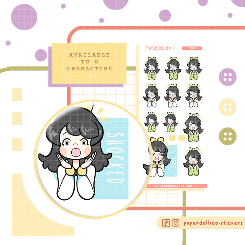 Shocked | Activity Stickers | f021