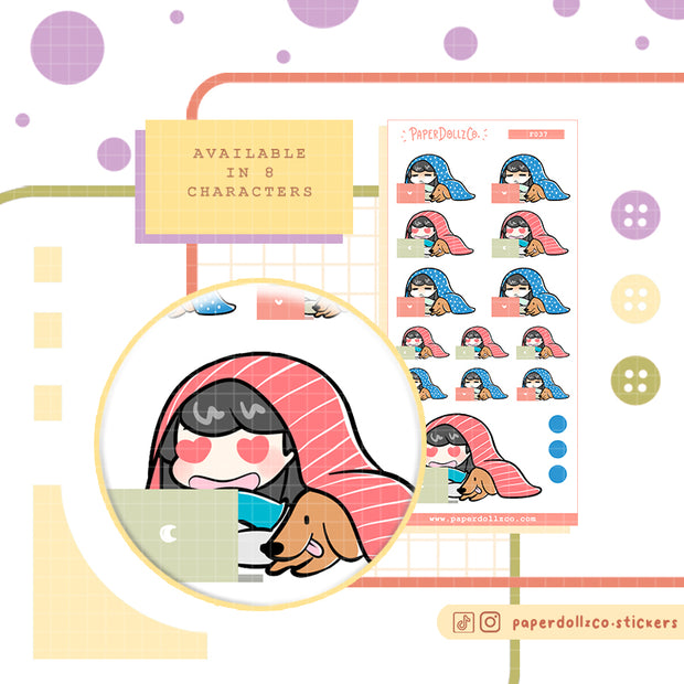 Watch with Dog | Activity Stickers | f037
