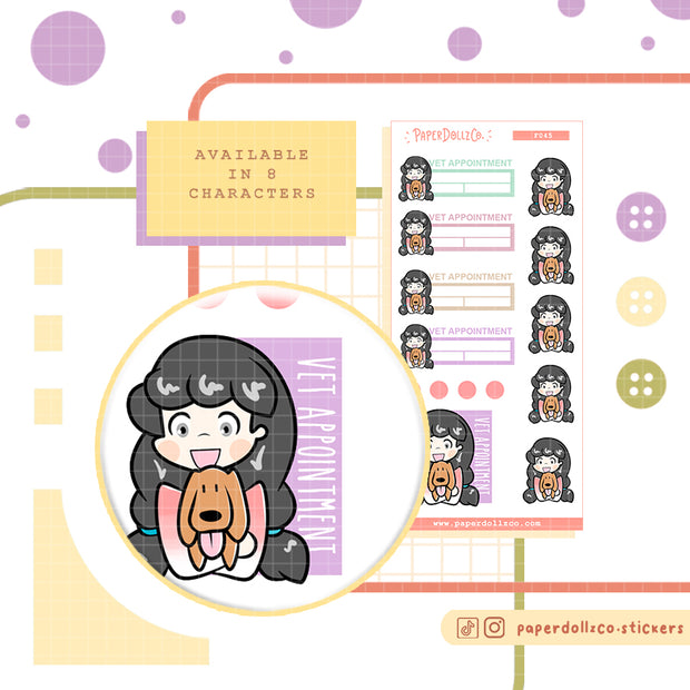 Vet Appointment | Activity Stickers | f045