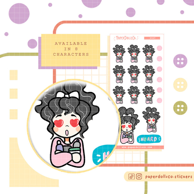Hoard Hair Care Products | Activity Stickers | f057