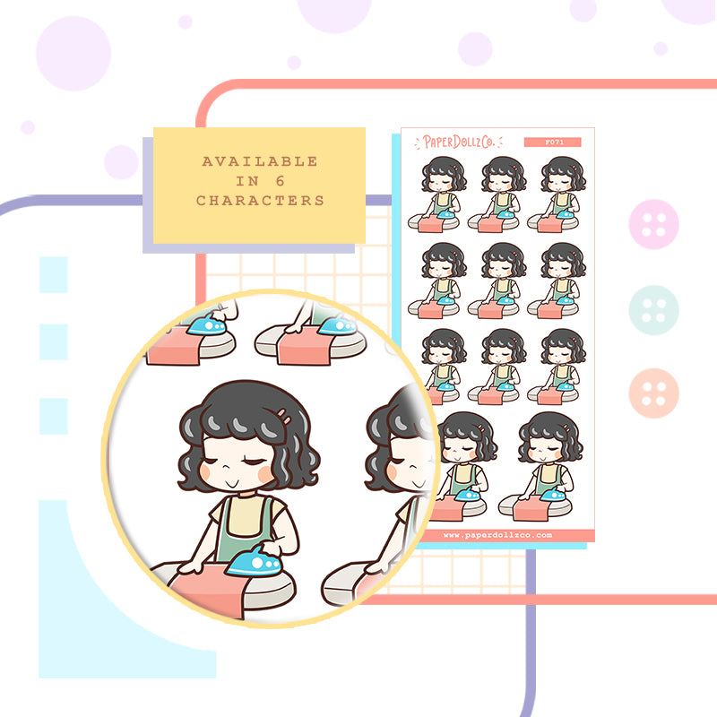 Iron Clothes | Household Chores | Activity | f071