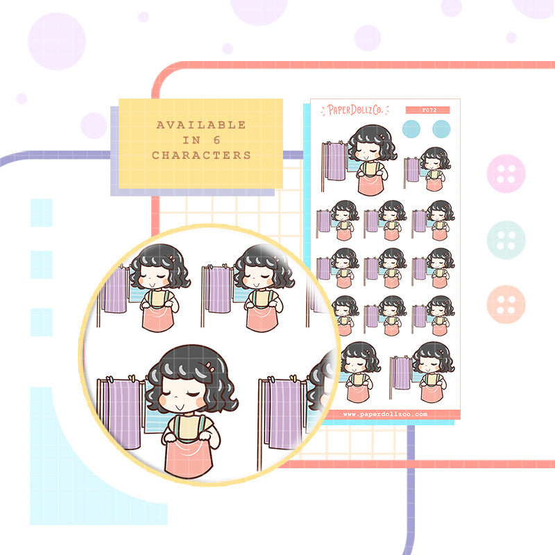 Hang Laundry | Household Chores | Activity | f072