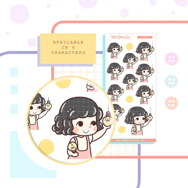 Change Bulb | Household Chores | Activity | f073