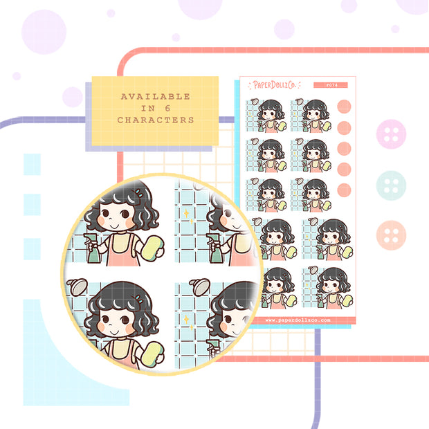 Clean Bathroom | Household Chores | Activity | f074