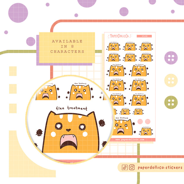 Cat Flea | Pet Cat | Activity | f106