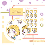 Confused Princess | Feelings | Activity Stickers | f112