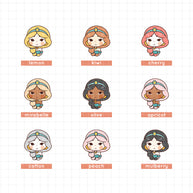 Sad Princess | Feelings | Activity Stickers | f115