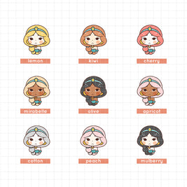 Sad Princess | Feelings | Activity Stickers | f115