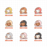 Sleepy Princess | Feelings | Activity Stickers | f116