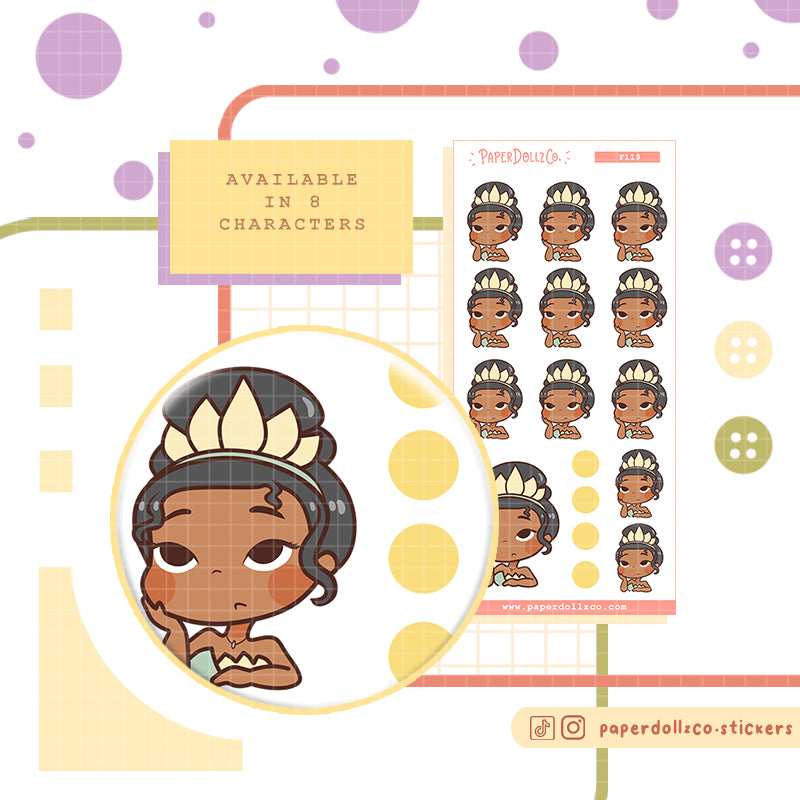 Bored Princess | Feelings | Activity Stickers | f119