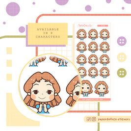 Excited Princess | Feelings | Activity Stickers | f120