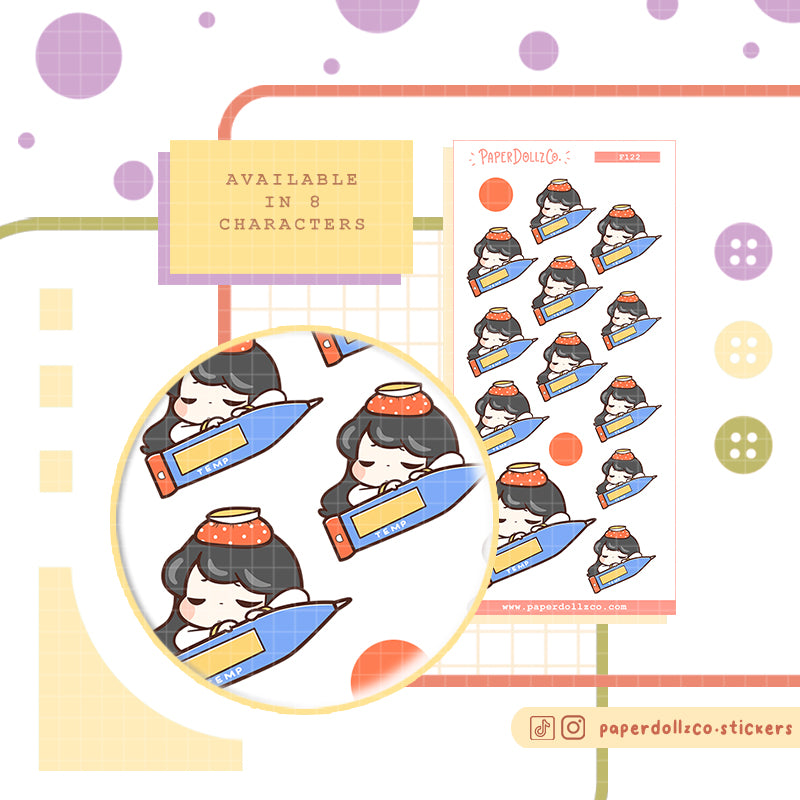 Check Body Temperature | Activity Stickers | f122
