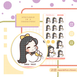 Swab Test | Activity Stickers | f127