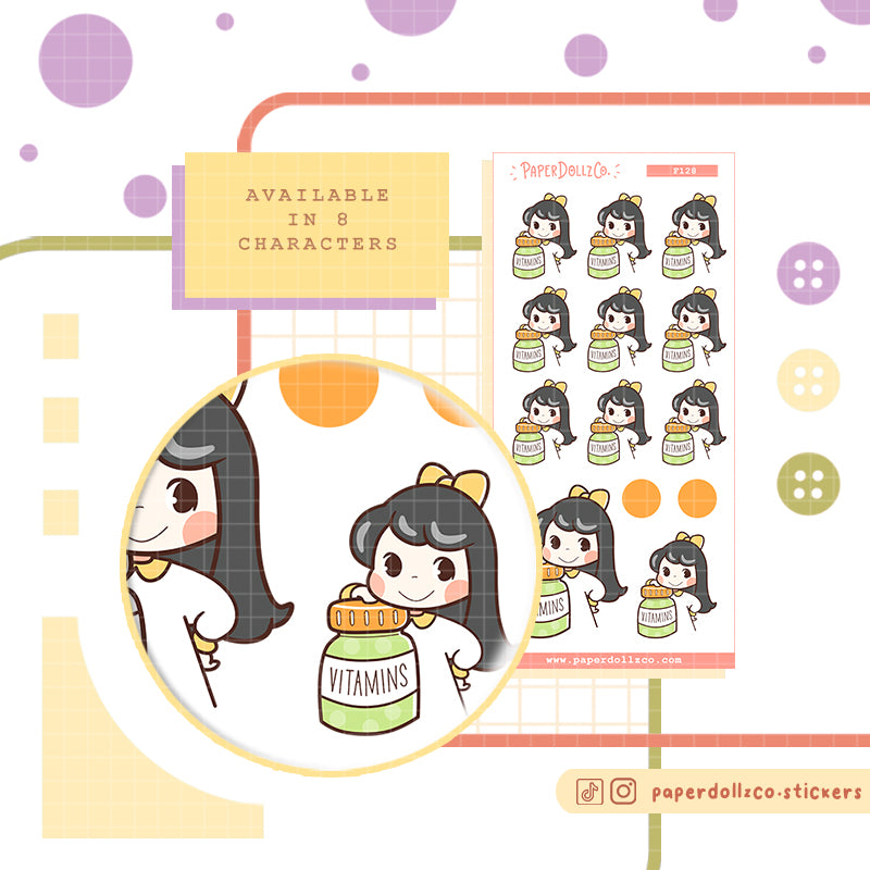 Vitamins | Activity Stickers | f128
