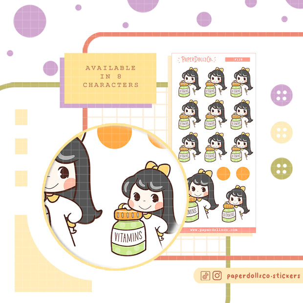 Vitamins | Activity Stickers | f128