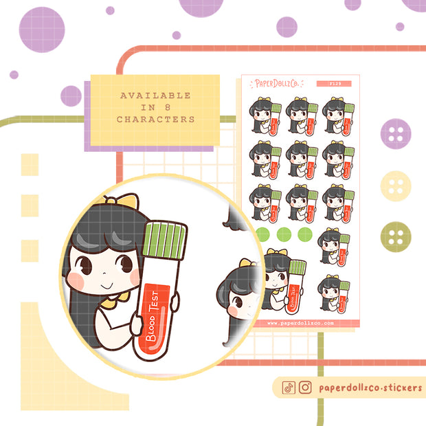 Blood Test | Activity Stickers | f129