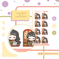 Autumn Work | PaperDollzCo | Activity Stickers | f136