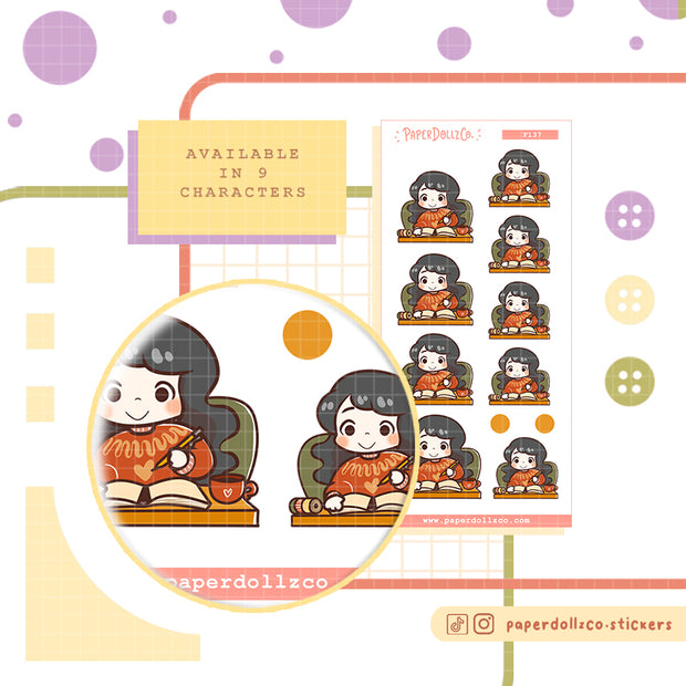 Autumn Planning | PaperDollzCo | Activity Stickers | f137