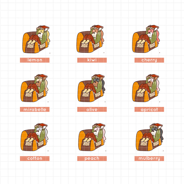 Autumn Read Books | PaperDollzCo | Activity Stickers | f139